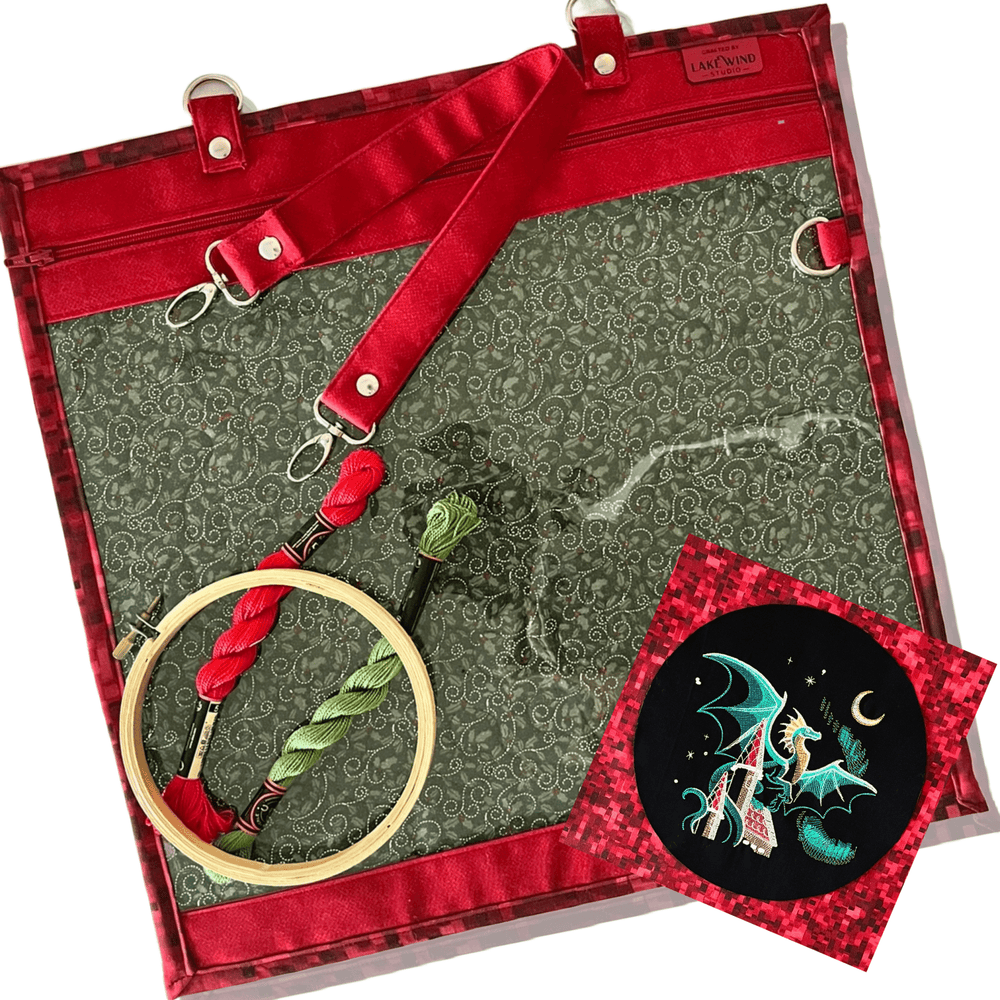 Project Bag - Dragon & Gingerbread Castle - Lake Wind Studio