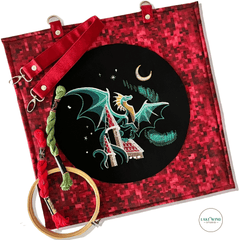 Project Bag - Dragon & Gingerbread Castle - Lake Wind Studio