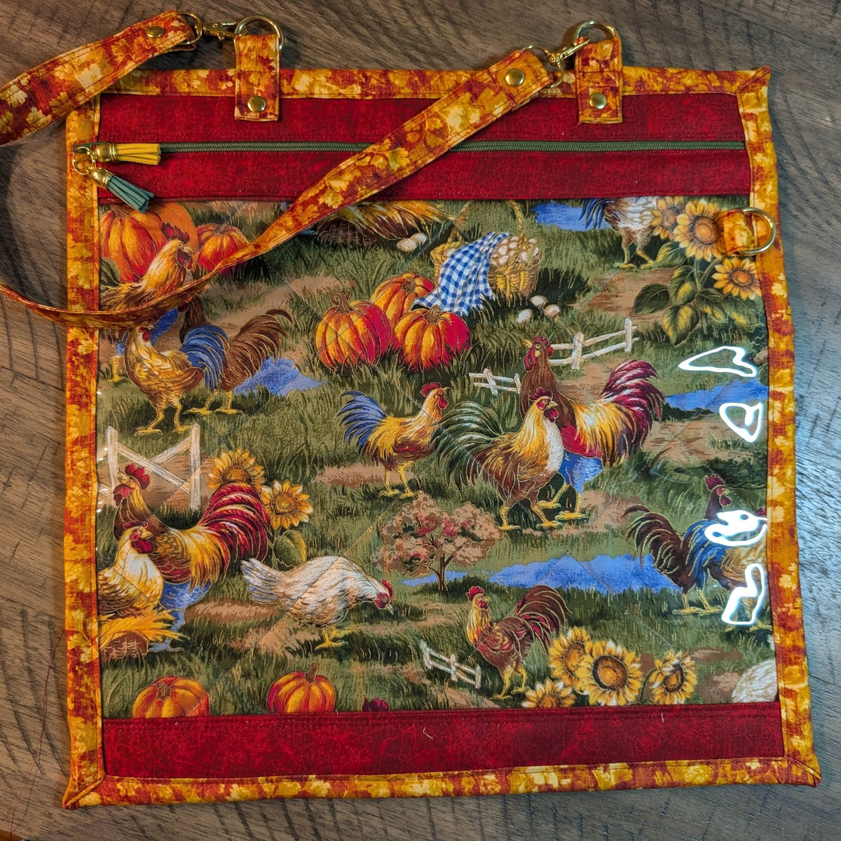 Project Bag - Farm Chickens - Lake Wind Studio