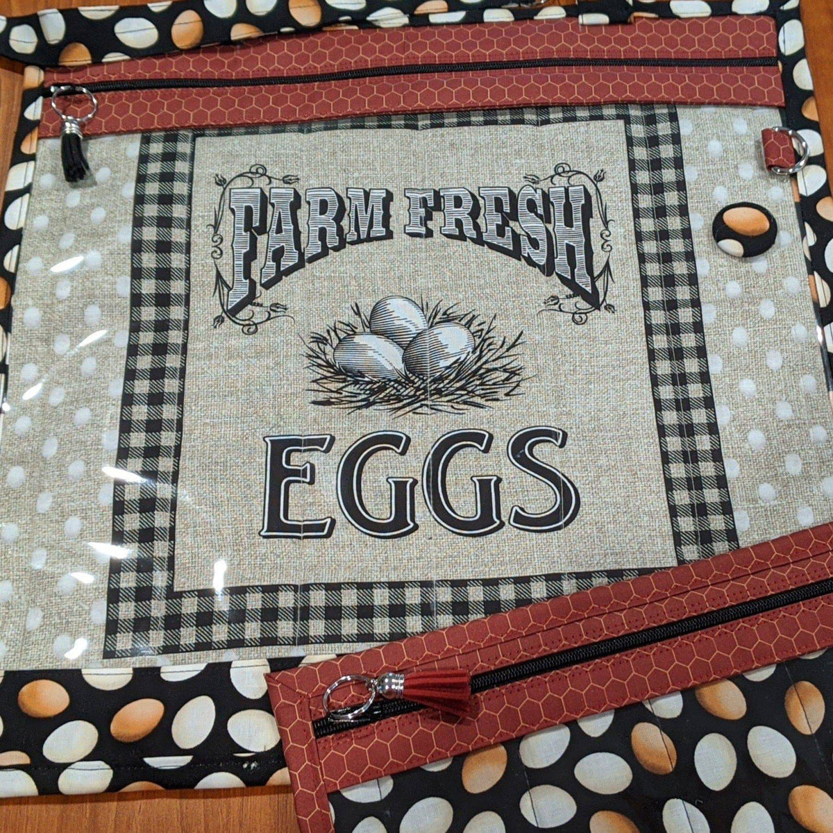 Project Bag - Farm Fresh Eggs - Lake Wind Studio
