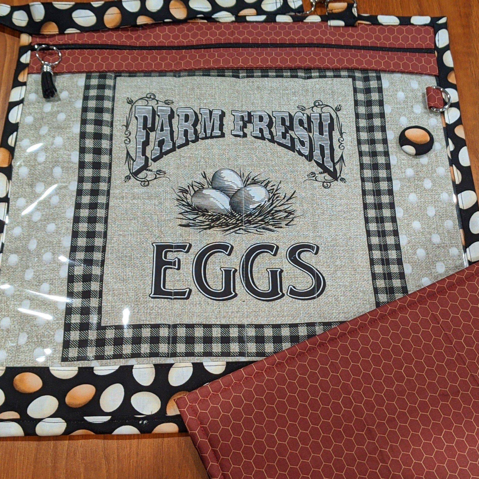 Project Bag - Farm Fresh Eggs - Lake Wind Studio
