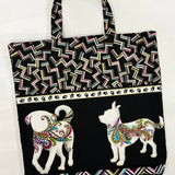 Reading Pillow - Travel Pocket Pillow - Fancy Dogs - Lake Wind Studio