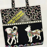 Reading Pillow - Travel Pocket Pillow - Fancy Dogs - Lake Wind Studio