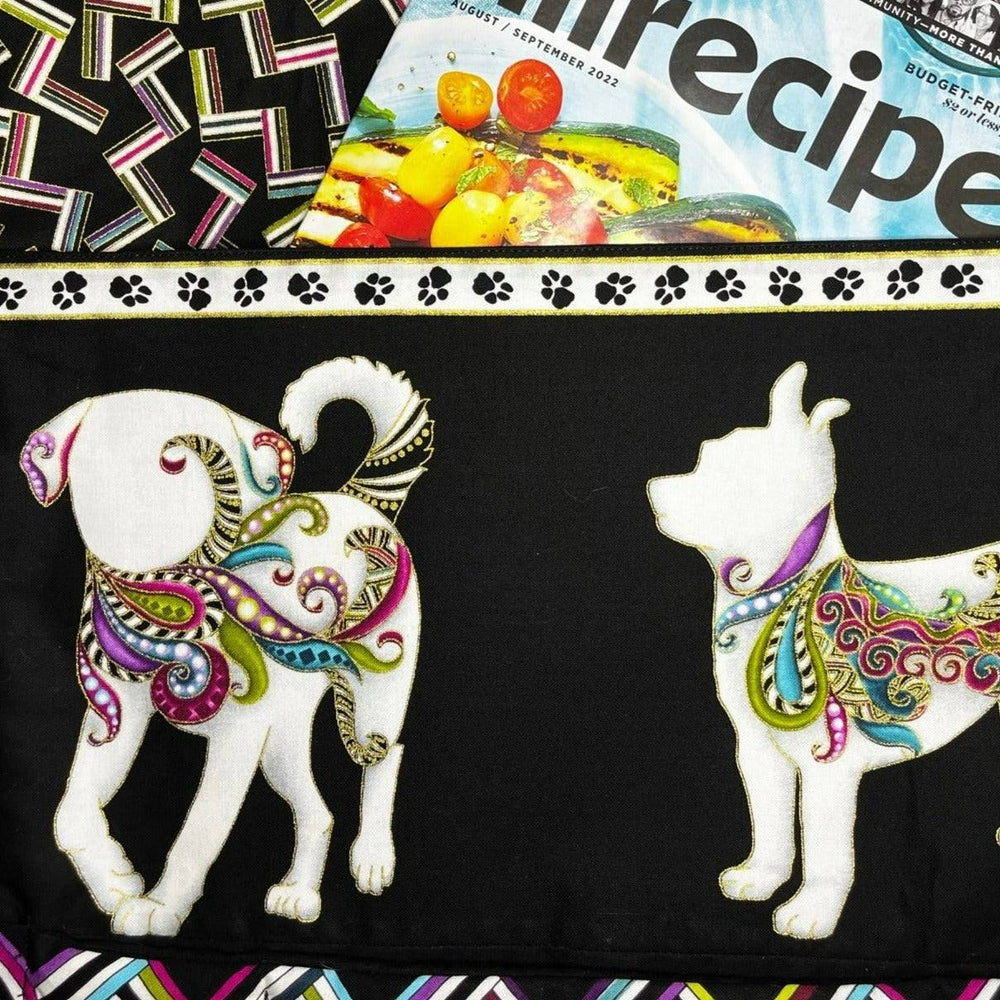 Reading Pillow - Travel Pocket Pillow - Fancy Dogs - Lake Wind Studio