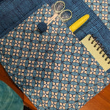 Retreat Mat - Travel Mat for Stitchers Blue on Blue - Lake Wind Studio