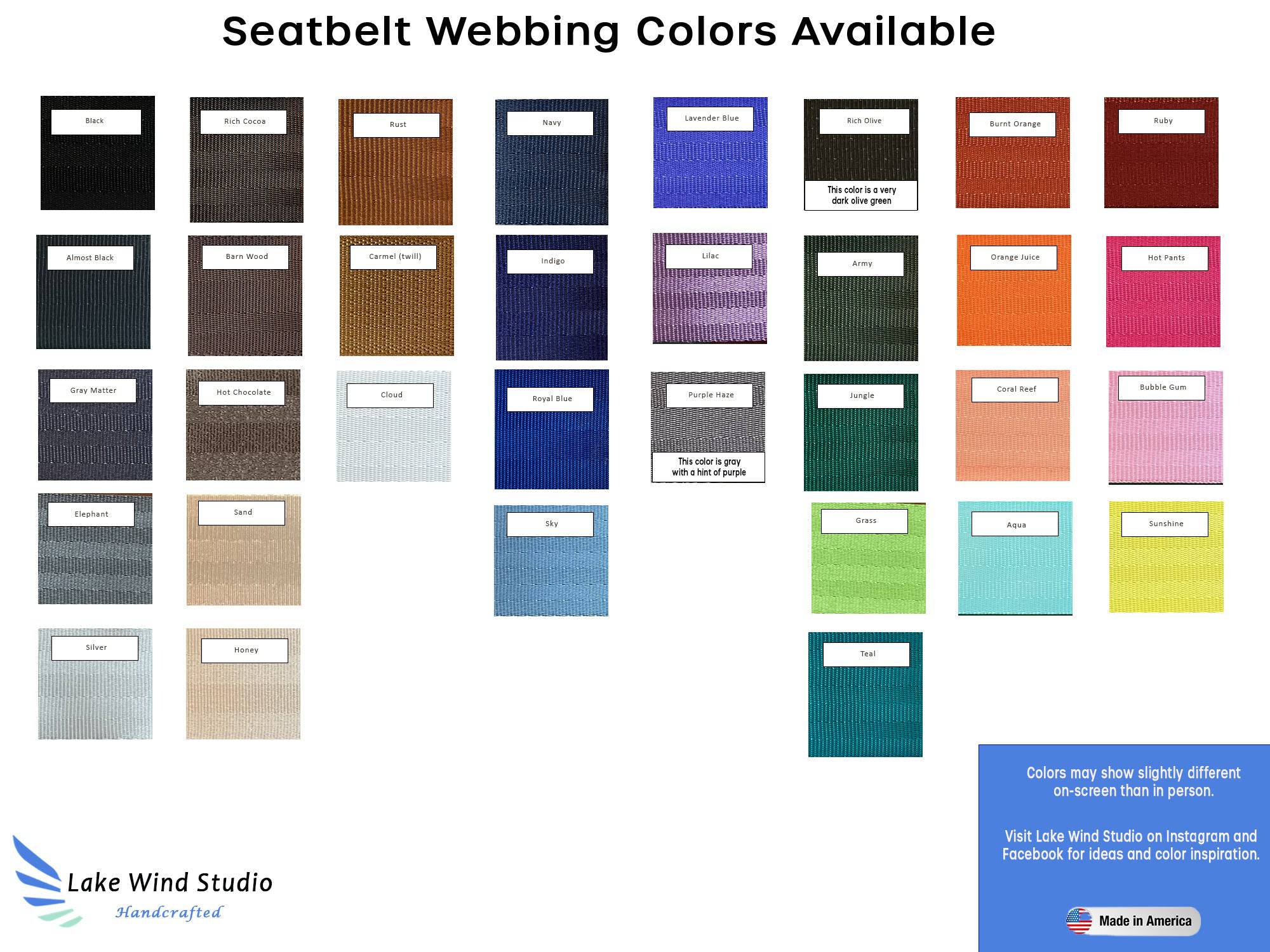 Custom Market Tote Seatbelt Bag - Select Your Colors