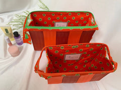 Seatbelt Cosmetic Bags Gift Set, Makeup Bags Set, Bridesmaid Gifts, Gift for Moms, Quick Ship - Lake Wind Studio