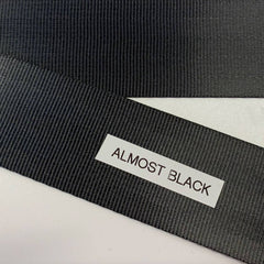 Seatbelt Webbing by the Yard - 2 Inch - Almost Black - Lake Wind Studio