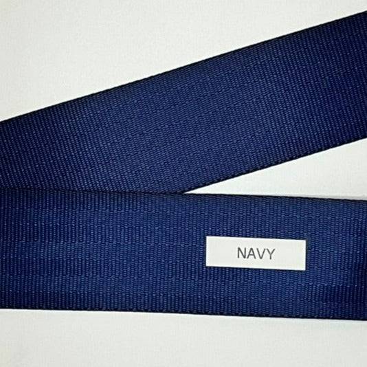 Seatbelt Webbing by the Yard - 2 Inch - Navy - Lake Wind Studio