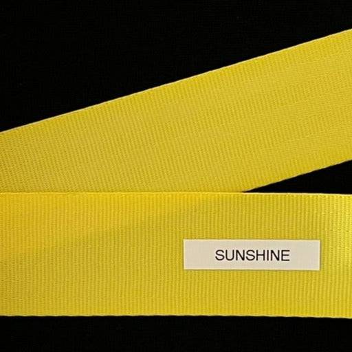 Seatbelt Webbing by the Yard - 2 Inch - Sunshine - Lake Wind Studio