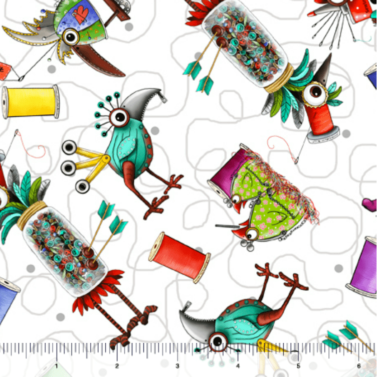 Steampunk Stitchery - Fabric by the Yard - Lake Wind Studio